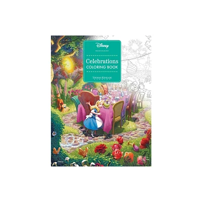 Disney Dreams Collection Thomas Kinkade Studios Celebrations Coloring Book - (Paperback)