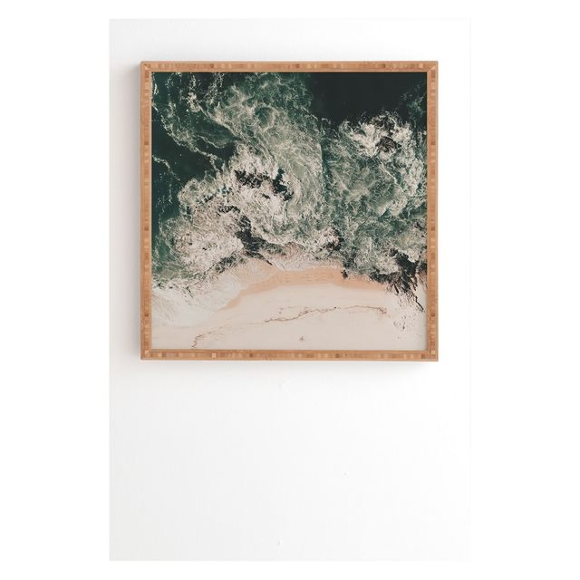 Ingrid Beddoes I love the sea II Framed Wall Art Blue - society6: Finish