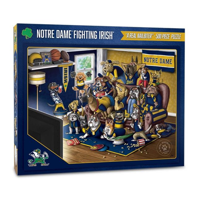 NCAA Notre Dame Fighting Irish Purebred Fans A Real Nailbiter Puzzle - 500pc