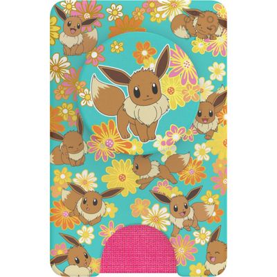 PopSockets PopWallet+ Pokemon Cell Phone Grip - Foil Flower Power Eevee