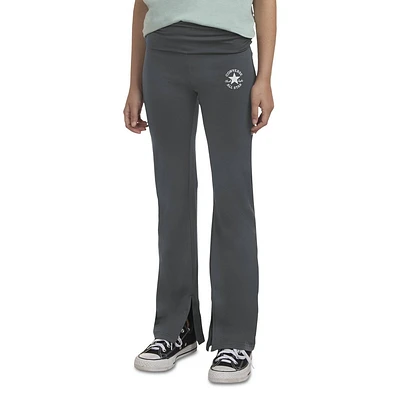 Converse Girls Fold-Over Flare Leggings