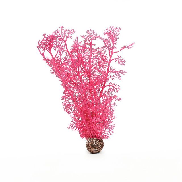 biOrb Sea Fan Aquarium Artificial Plants - Pink - M