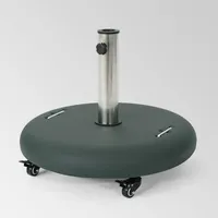 88lb Hayward Circular Concrete Umbrella Base  - Christopher Knight Home: Weather-Resistant, Locking Wheels