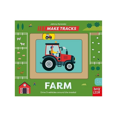 Make Tracks: Farm - (Board Book)