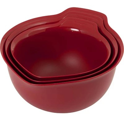 KitchenAid Set of 3 Mixing Bowls Red