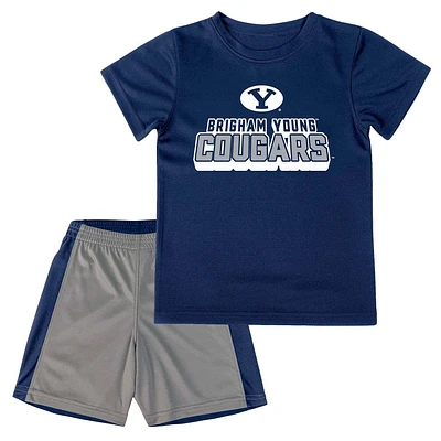 NCAA BYU Cougars Toddler Boys T-Shirt and Shorts Set