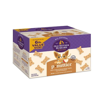 Old Mother Hubbard by Wellness Classic Crunchy P-Nuttier Biscuits Mini Oven Baked with Carrot