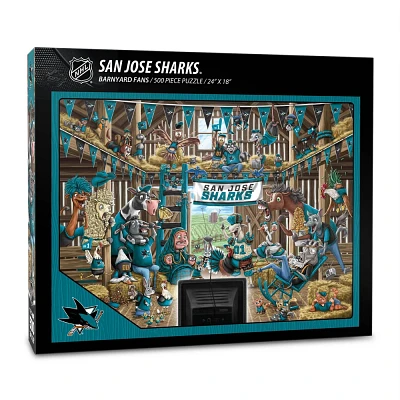 NHL San Jose Sharks Barnyard Fans 500pc Puzzle