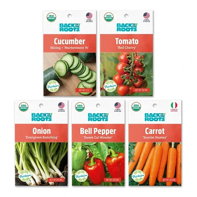 Back to the Roots 5pk Organic Veggie Seeds Variety