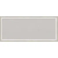 32x14 Two Tone Wood Frame Gray Cork Board Silver - Amanti Art