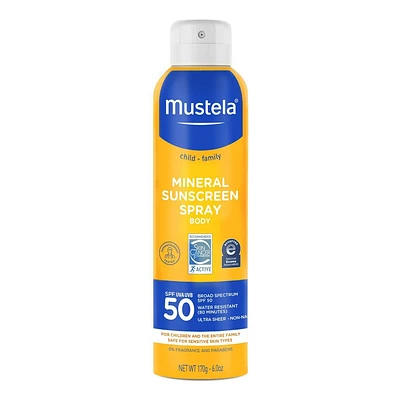 Mustela Mineral Baby Sunscreen Spray - SPF 50 - 6 oz