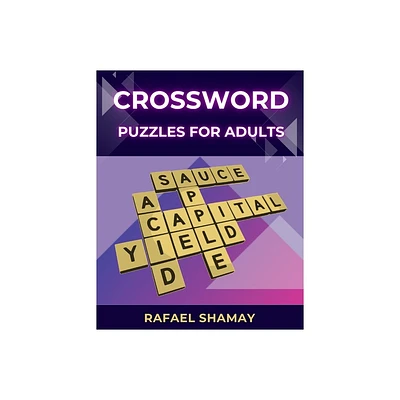 Crossword Puzzle Book for Adults - by Rafael Shamay (Paperback)