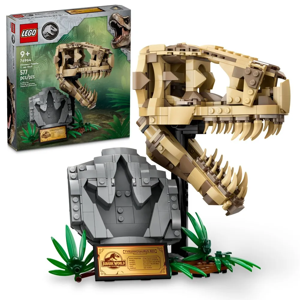 LEGO Jurassic World Dinosaur Fossils: T. rex Skull Toy 76964