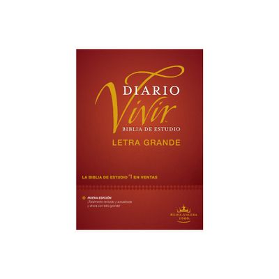 Biblia de Estudio del Diario Vivir Rvr60, Letra Grande (Letra Roja, Tapa Dura) - Large Print (Hardcover)