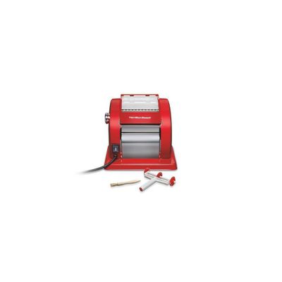 Hamilton Beach Pasta Maker 86651: Electric Stainless Steel Machine for Spaghetti & Fettuccine, Red, Hand Wash