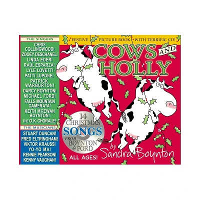 Cows and Holly - by Sandra Boynton (Hardcover)