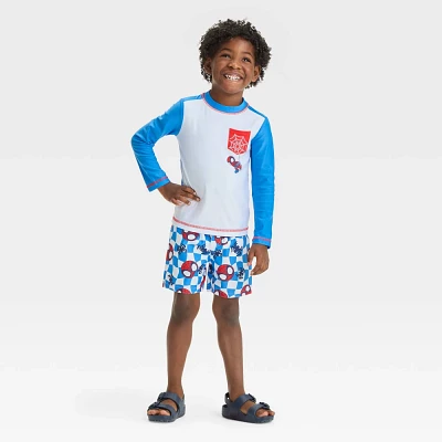 Baby Boys Spider-Man Rash Guard Set