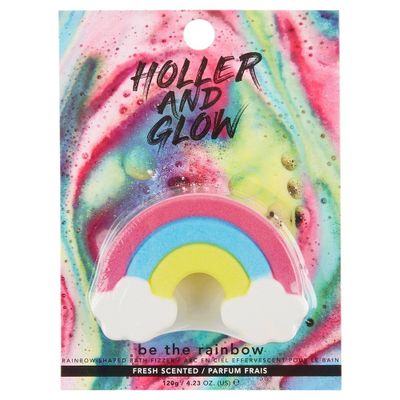 Holler and Glow Be The Rainbow Fresh Bath Bomb - 4.2oz