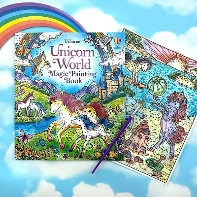 Unicorns Magic Painting Book - (Magic Painting Books) by Fiona Watt (Paperback)