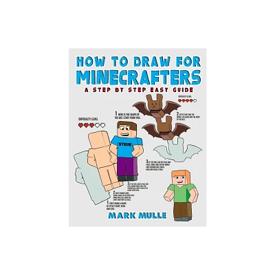 How to Draw for Minecrafters - Large Print by Mark Mulle (Paperback)