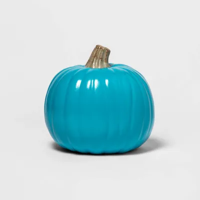 9 Carvable Faux Halloween Pumpkin Teal - Hyde & EEK! Boutique: Pumpkin Carving & Decorating Kit