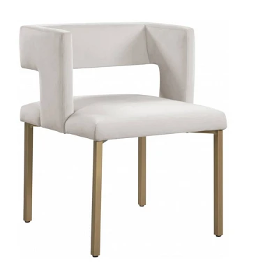 Brassex Set of 2 Anthony Dining Chairs Beige