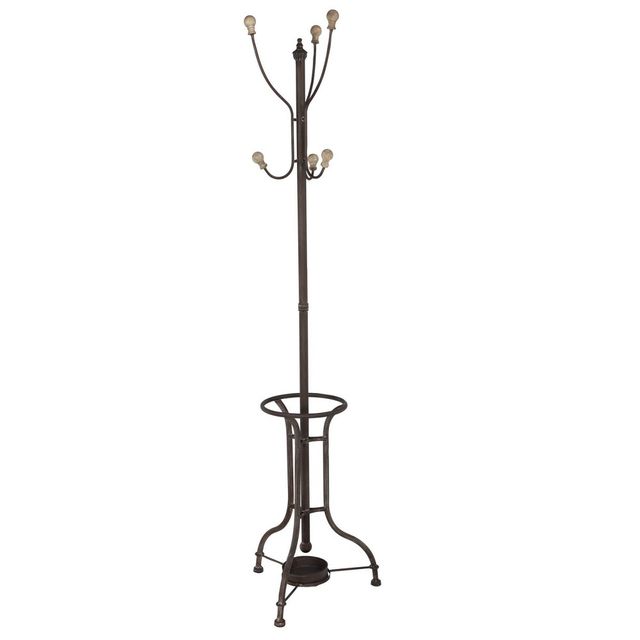 Industrial Coat Rack Black - Olivia & May: Metal Frame, 72 Tall, No Hooks, Assembly Required