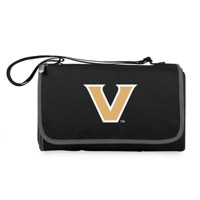 NCAA Vanderbilt Commodores Blanket Tote Outdoor Picnic Blanket - Black