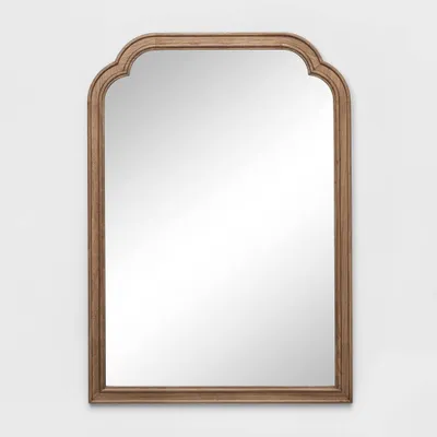 30 x 42 French Country Wall Mirror  - Threshold: Sturdy Wood Frame, Wall Mount