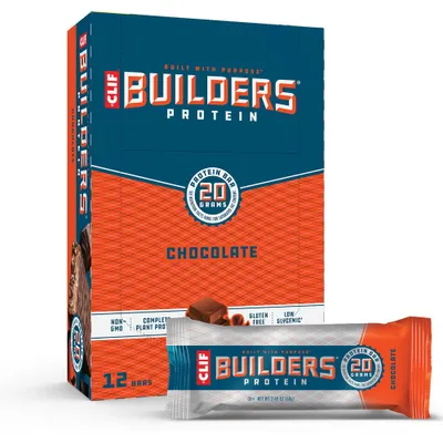 CLIF Bar Builders Protein Bars - Chocolate - 20g Protein - 12ct