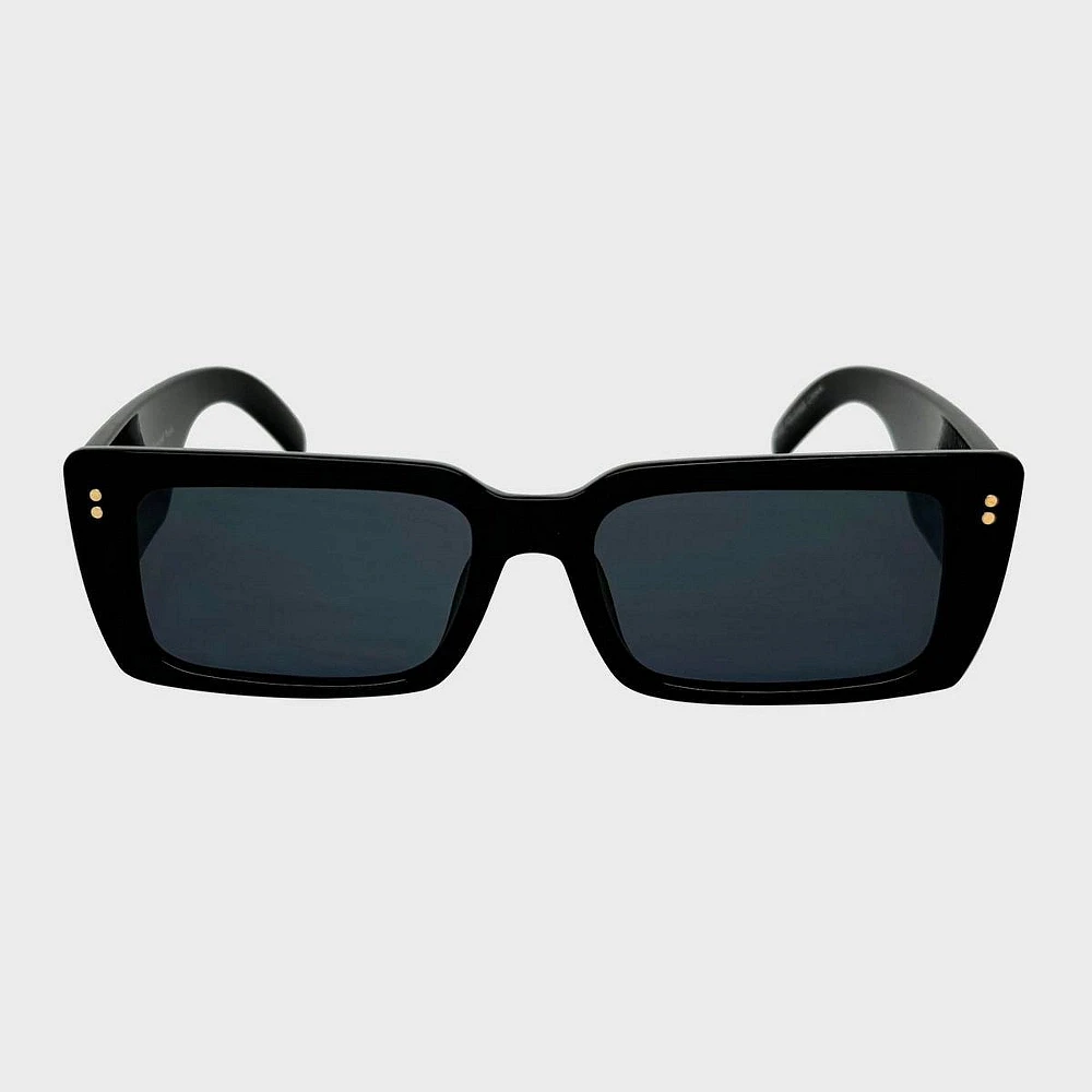 Plastic Chunky Rectangle Sunglasses - Wild Fable Black