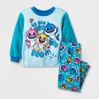 Toddler Boys 2pc Baby Shark Fleece Pajama Set