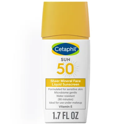 Cetaphil Sheer Mineral Liquid Face Sunscreen SPF 50 - 1.7 fl oz