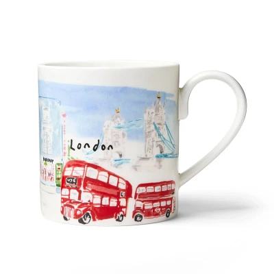 M&S 12oz London Bus Ceramic Christmas Mug