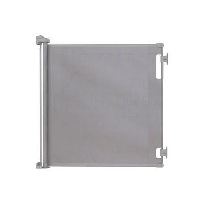 Perma Child Safety 55 Wide x 33 Tall Retractable Baby Gate - 3116 - Gray