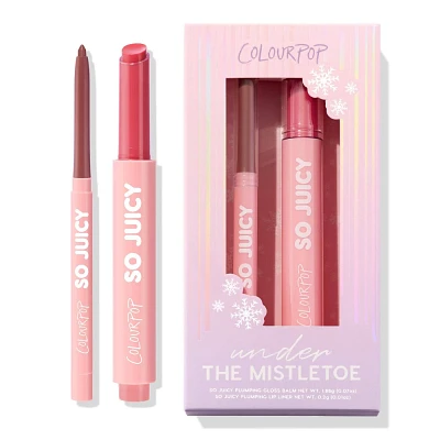 ColourPop So Juicy Plumping Gloss Balm and Plumping Lip Liner Duo - Under the Mistletoe - 0.08 oz