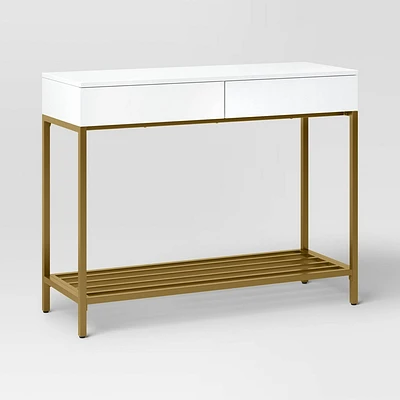 Loring Console Table White - Threshold