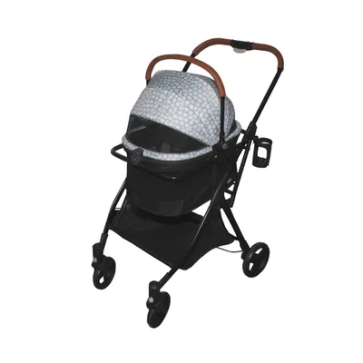 Pet Gear View 360 Dog Stroller Travel System - Pearl - S/M