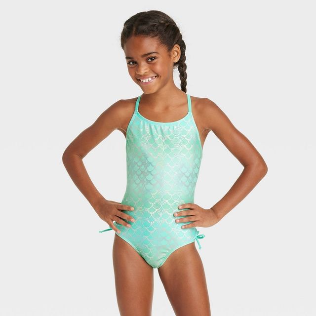 Cat u0026 Jack Girls Happy Days One Piece Swimsuit - Cat u0026 Jack | Connecticut  Post Mall