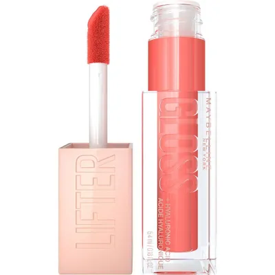MaybellineLifter Gloss Plumping Lip Gloss with Hyaluronic Acid - 22 Peach Ring - 0.18 fl oz: Makeup, Lip Enhancer, High Shine Finish