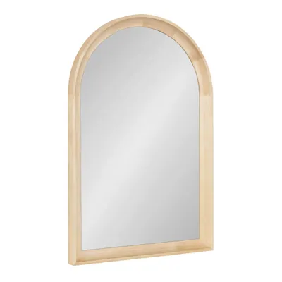 20x30 Hatherleigh Arch Wood Wall Mirror Natural: Durable, Light Finish - Kate & Laurel All Things Decor