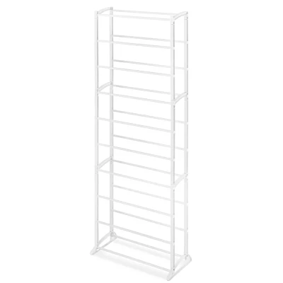 Whitmor 30 Pair Shoe Rack White