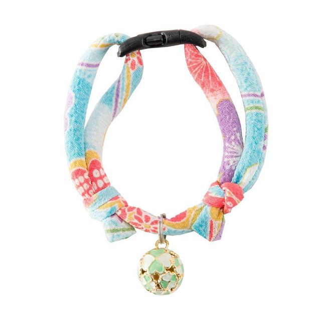 Necoichi Cherimen Cat Collar with Clover Bell