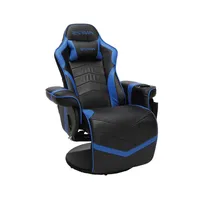 RESPAWN 900 Gaming Chair Recliner with Footrest : Bonded Leather, Swivel, Fixed Height