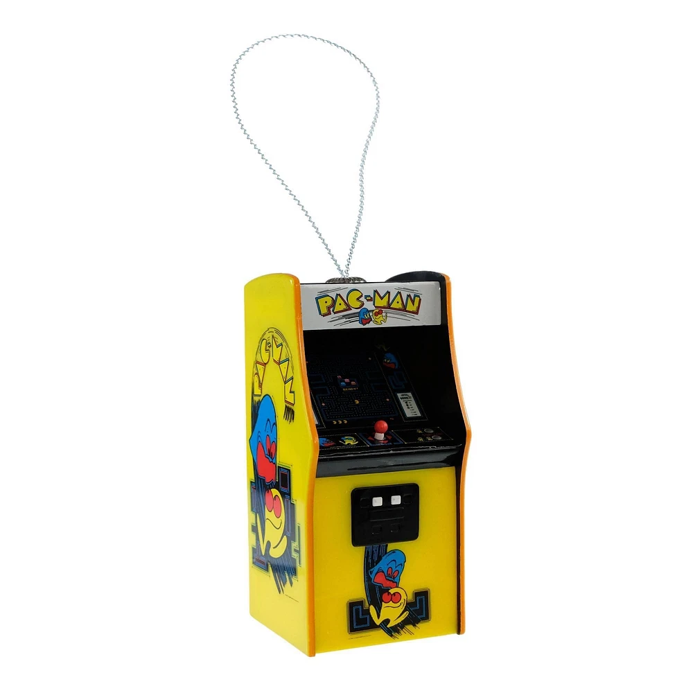 Pac-Man Arcade Cabinet Decoupage Christmas Tree Ornament