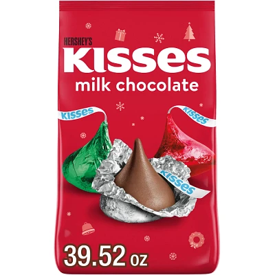 Hersheys Kisses Christmas Milk Chocolate Candy - 39.5oz