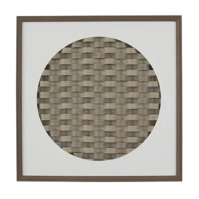 Paper Geometric 3D Weaved Shadow Box - Olivia & May: Contemporary Vertical Wall Art