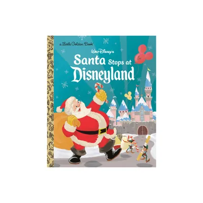 Santa Stops at Disneyland (Disney Classic) - (Little Golden Book) by Ethan Reed (Hardcover)