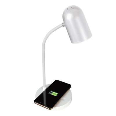 OttLite Brody LED Desk Lamp: Wireless Charging, Touch Controls, 3 Brightness Levels, ETL Listed