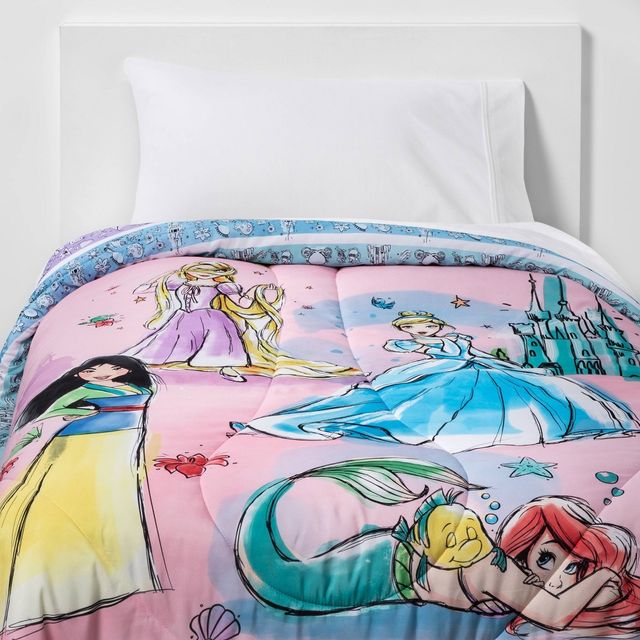 Twin Disney Princess Fairytales and Dreams Reversible Kids Comforter